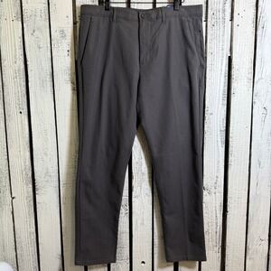 APT.9 Tech Performance Stretch Slim Fit Dress Pants Men 36/30 Grey Golf Work NEW